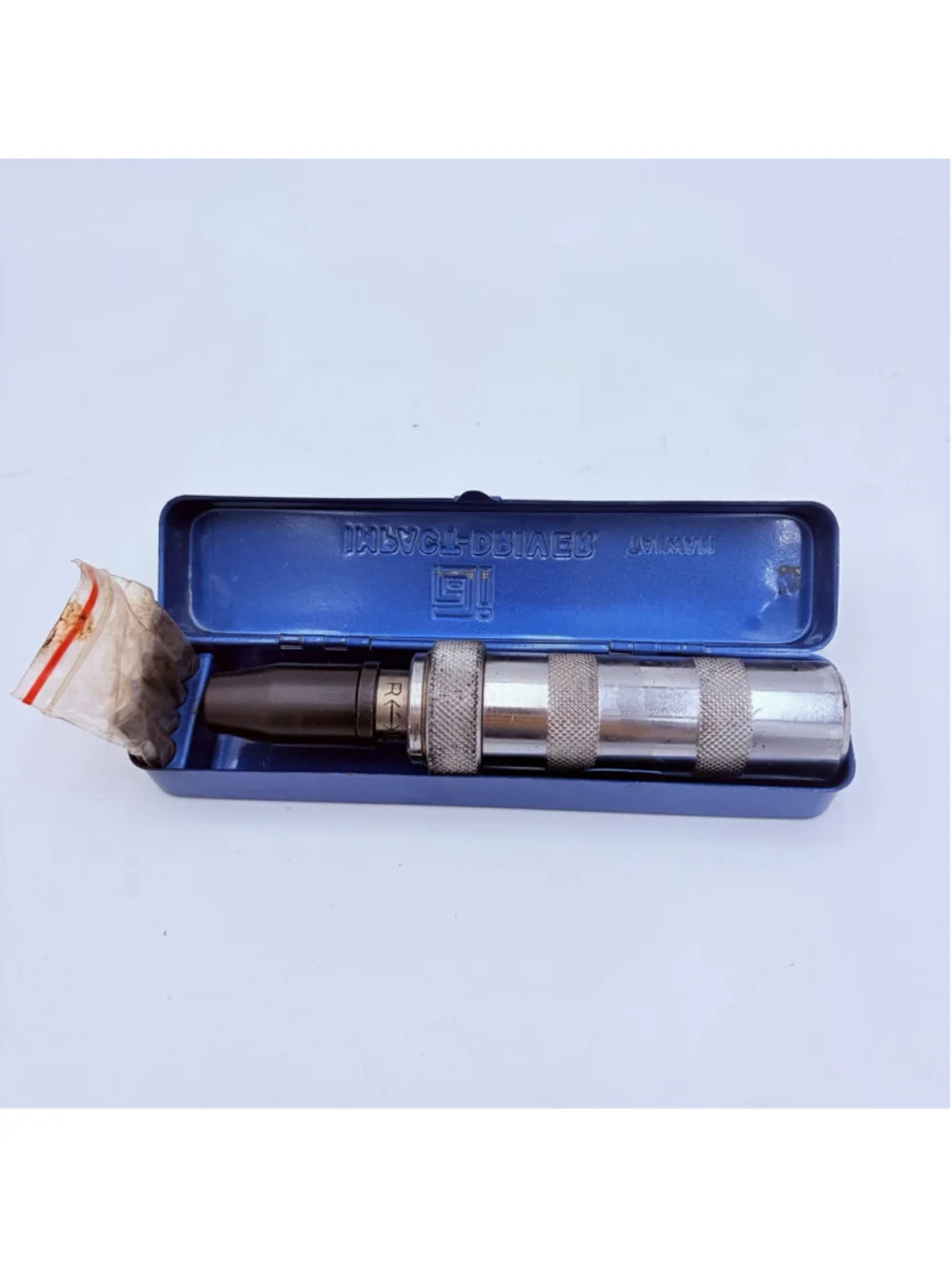 AI No. 3800 IMPACT DRIVER 3/8” Manual Tool Set Bits Blue Metal Case TAIWAN